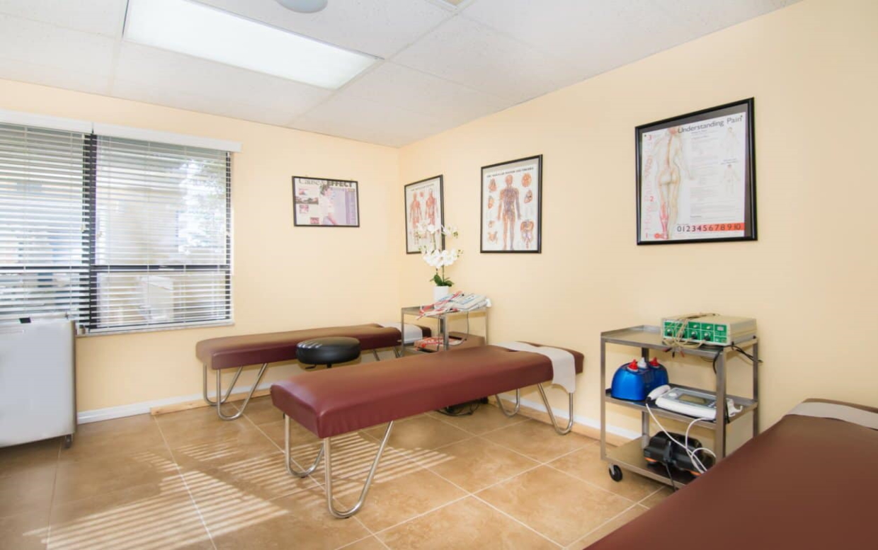 Chiropractic Adjustment Room of Chiropractor In West Palm Beach office